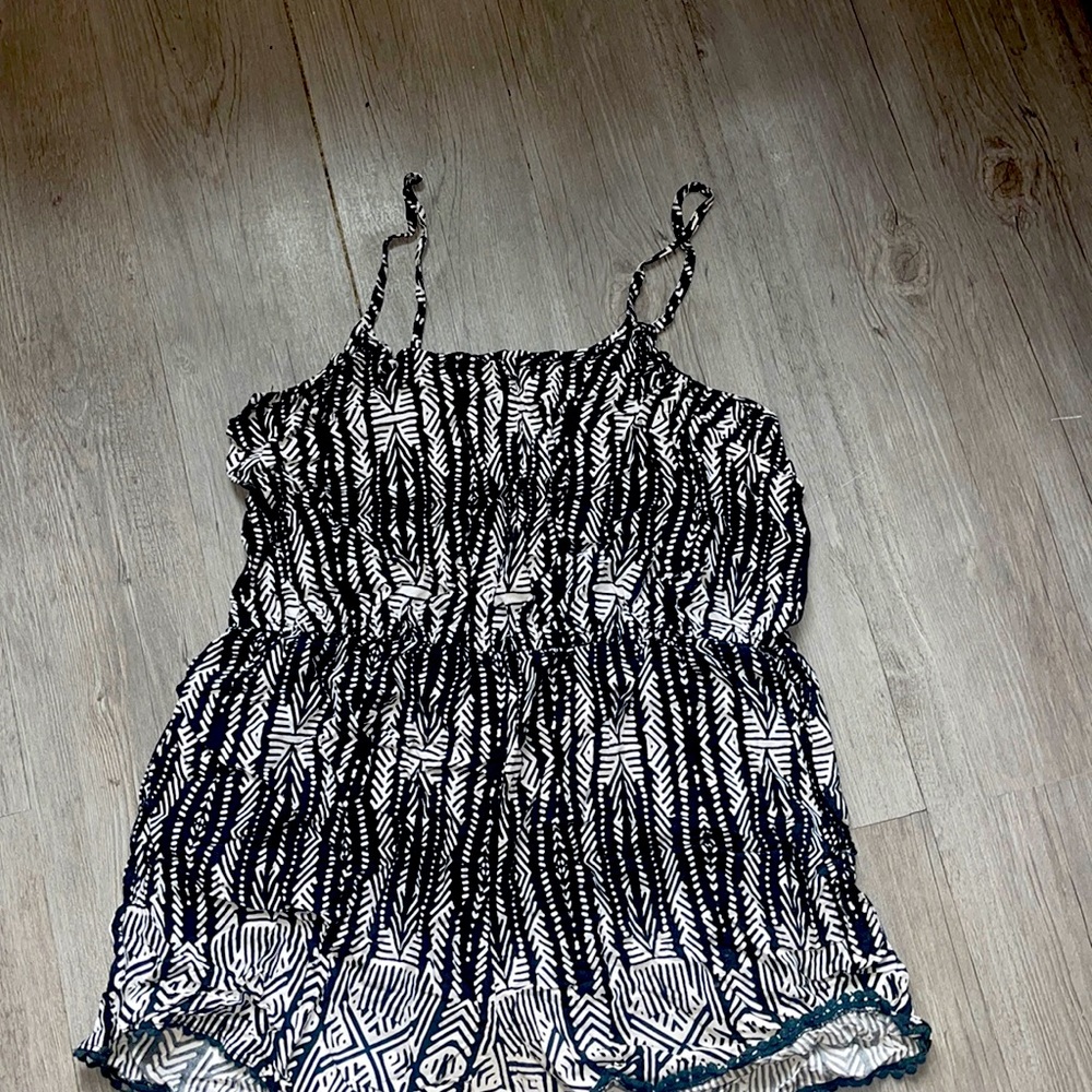 Black and white Romper